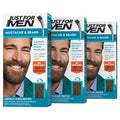 Buy now Just For Men Mustache & Beard, Beard Coloring for Gray Hair with Brush, with Keratin Biotin Aloe and Coconut Oil for Healthy Facial Hair - Medium-Dark Brown, M-40, Pack of 3 (Packaging May Vary) 1 Count (Pack of 3) Medium-Dark Brown M-40 at indiglob india
