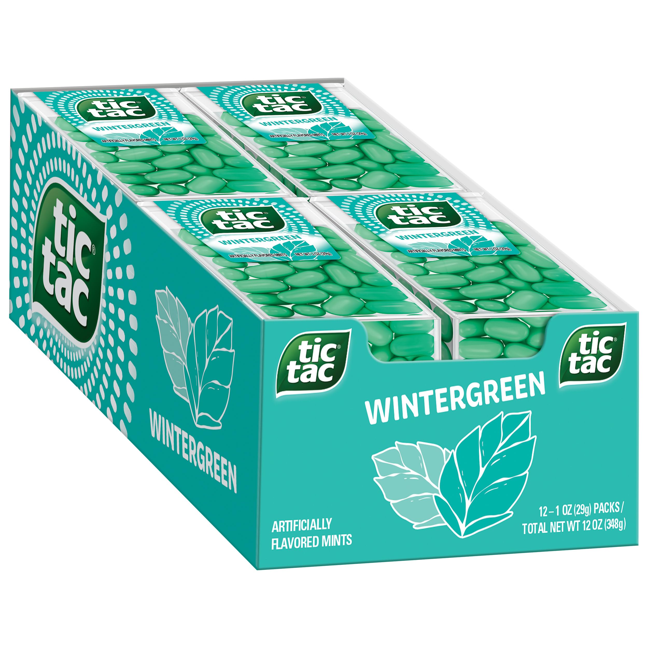 Buy now Tic Tac Wintergreen Breath Mints, Bulk 12 Pack, On-The-Go Refreshment, 1 Oz Each Wintergreen 1 Ounce (Pack of 12) at indiglob india