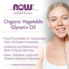 Buy now NOW Foods Solutions, Organic Vegetable Glycerin Oil, 100% Pure, Softening and Moisturizing Multi-Purpose Skin Care, 8-Ounce at indiglob india