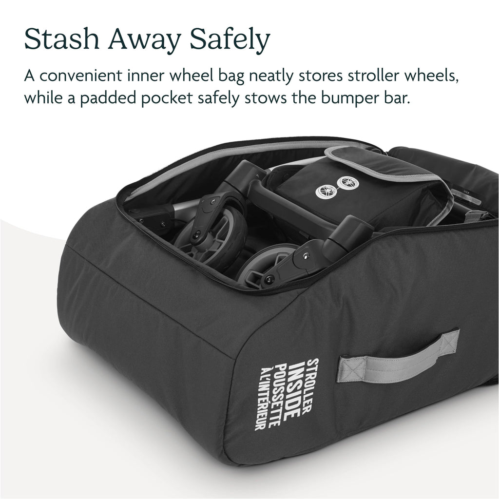 Buy now UPPAbaby Travel Bag for all Minu Stroller Models ƒ?? Backpack Style with Inner Wheel Bag + Storage Pocket - Durable Design with TravelSafe Protection at indiglob india