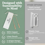 Living Well with Dr. Michelle Copper Tongue Scraper for Adults & Kids