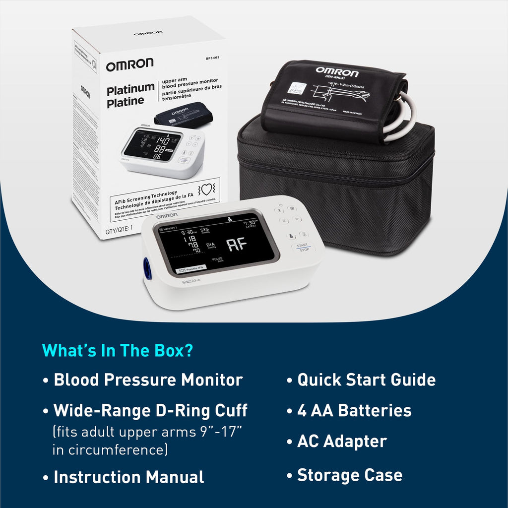 OMRON Platinum Blood Pressure Monitor & Upper Arm Blood Pressure Cuff