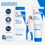 CeraVe Gentle Hydrating Shampoo with Hyaluronic Acid for Hair & Scalp, 12oz | Leaves Hair and Scalp Soft and Healthy-Looking with Ceramides, Niacinamide and A Color Safe Formula