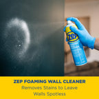 Zep Foaming Wall Cleaner 18oz 2-Pack with Blue Microfiber Rag