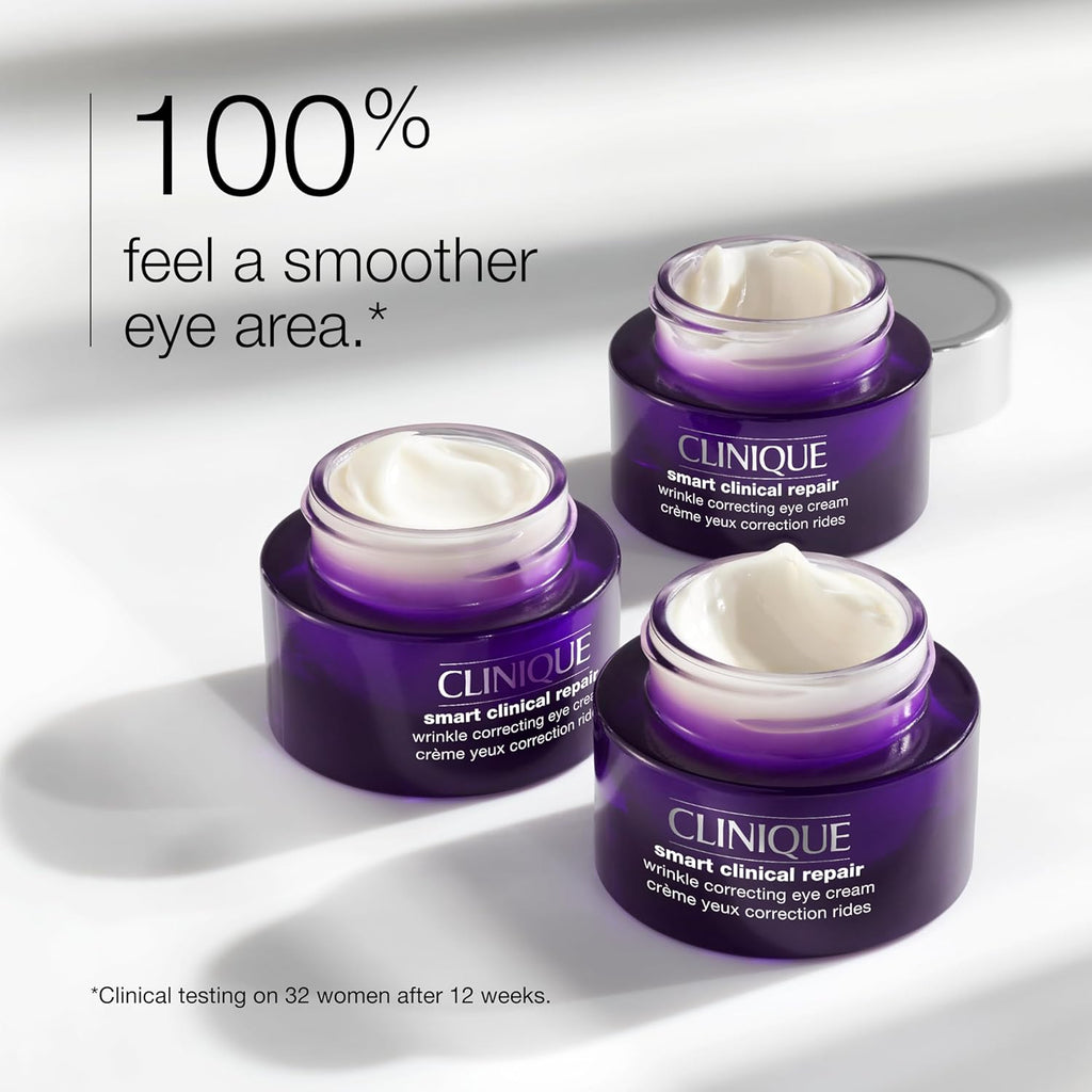 Buy now Clinique Smart Clinical Repair Wrinkle Correcting Eye Cream With Hyaluronic Acid + Peptides | Anti-Aging, Hydrating + Depuffing at indiglob india