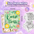 Coloring Books for Adults Relaxation Set of 2, Funny Swear Word Adult Coloring Book for Women, Relaxation Gifts for Women(Floral Design)