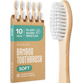 VIVAGO Bamboo Toothbrushes 10 Pack – Plant-Based Soft Bristles