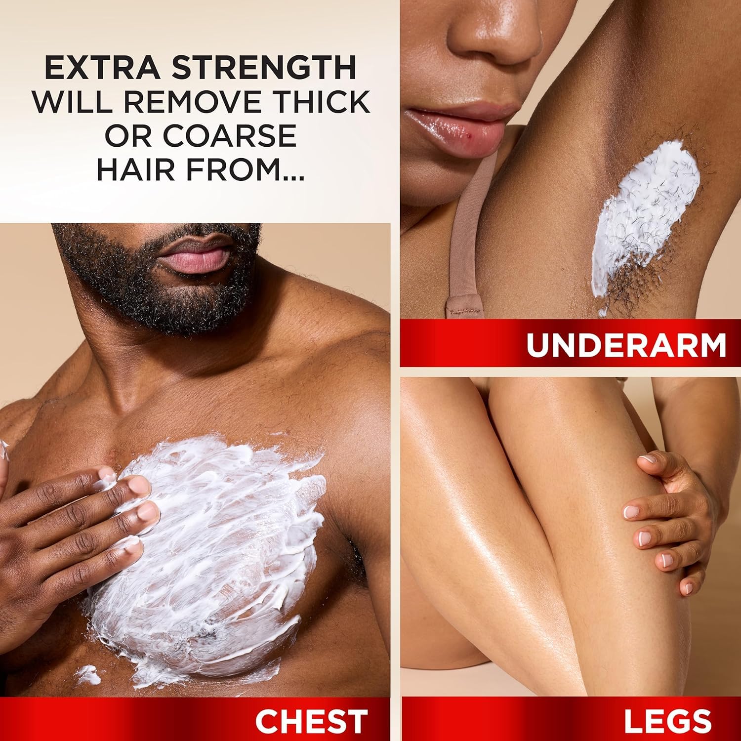 SoftSheen-Carson Magic Razorless Shaving Cream, Depilatory Hair Removal Cream for Body Hair, Extra Strength, Works in 4 Minutes for, 6 oz (Pack of 2)