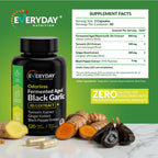 4-in-1 Fermented Odorless Aged Black Garlic 120 Capsules 60 Servings