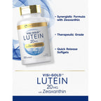 Carlyle Lutein and Zeaxanthin 20mg | 300 Softgels | Eye Health Vitamins | Non-GMO & Gluten Free Supplement
