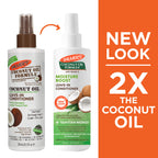 Palmer's Leave-In Conditioner Spray, Coconut Oil Moisture Boost (8.5 Oz) | Moisture Boost Style Protectant for Dry, Damaged Hair, Instantly Detangles, Hydrates & Strengthens Textured & Curly Hair