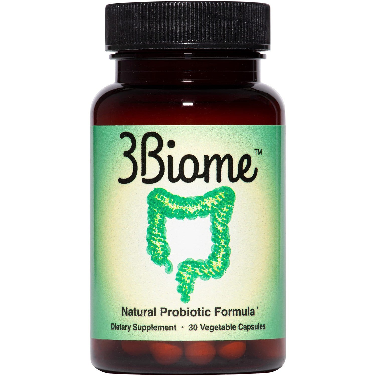 3Biome Natural Probiotic Supplement for Gut Health, Vegan, Gluten-Free | With Smart Probiotics to Improve Digestion and Regularity While Easing Gas, Bloating, and Stomach Discomfort, 30-Day Supply