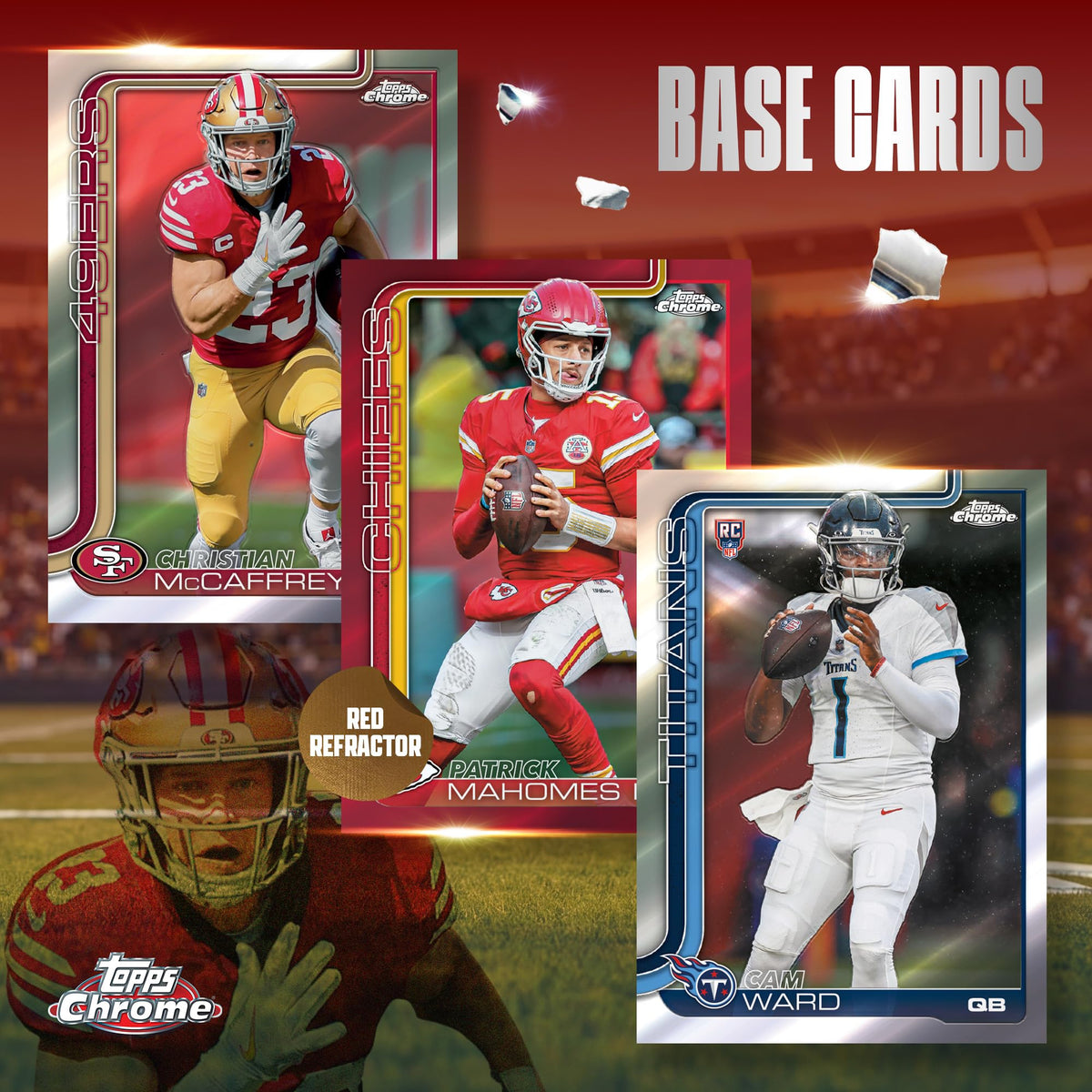 2025 Topps Chrome NFL Football - Factory Sealed - Value Box