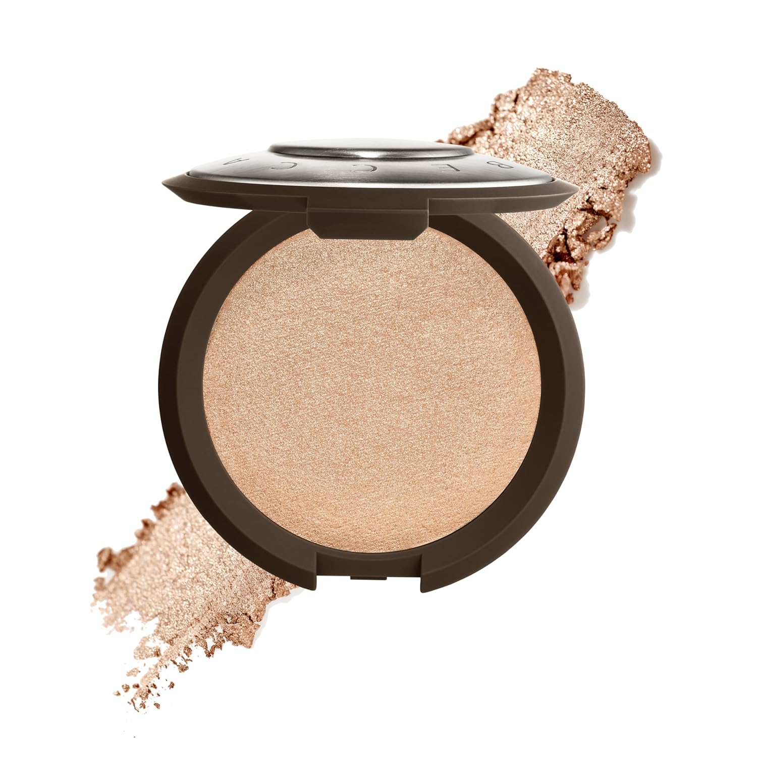 Buy now Smashbox X BECCA Shimmering Skin Perfector Pressed Highlighter | Creamy Formula that Melts into Skin for a Natural, Radiant, Glow-Boosting Highlight 01 - Opal (White Gold with Soft Pink Pearl) Full Size, 0.25 Ounce at indiglob india