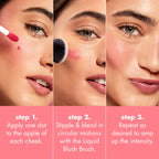 e.l.f. Camo Liquid Blush Brush | Angled Blush Brush Ideal For Applying & Blending Colors On Cheeks, Soft, Dense Bristles, Vegan & Cruelty-free