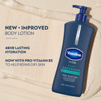 Vaseline Men Fast Absorbing 3in1 Hand, Body & Face Lotion 20.3oz 3ct | Body moisturizer for men provides 48HR moisture, restores skin hydration, absorbs fast with a non-greasy feel, for dry skin