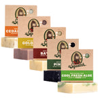 Buy now Dr. Squatch Natural Men’s Bar Soap - Cold Process Body Soap Bar with Natural Oils - Gifts for Men - Coconut Castaway, Wood Barrel Bourbon, Fresh Falls, Birchwood Breeze & Gold Moss (5 oz, 5-Pack) at indiglob india