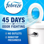 Febreze Bathroom Air Freshener, Odor-Fighting, Plug In Alternative, Air Fresheners for Small Spaces in Home, Bathroom, Kitchen, & Closet, Lilac & Peach Scents, 4ct (2 of Each Scent)
