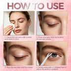 Eyelid Tape, Eyelid Lifter Strips, Eyelid Tape for Hooded Eyes Invisible, Waterproof Double Eyelid Tape, Suitable for Uneven or Monolids, Eye Lift Without Surgery - 480PCS