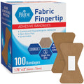 MED PRIDE Sterile Fingertip Fabric Bandages,Hypoallergenic,1.75x3 in,100-Ct