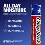 ChapStick Classic Original Americana Lip Balm with 24 Hour Moisture, 3-Pack