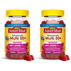 Nature Made Advanced Multivitamin Gummies 50 + for Her, Womens Multivitamins Gummies with Magnesium Citrate, Vitamin D3, Zinc, Calcium and All 8 B Vitamins, 28 Day Supply, 84 Count (Pack of 2)