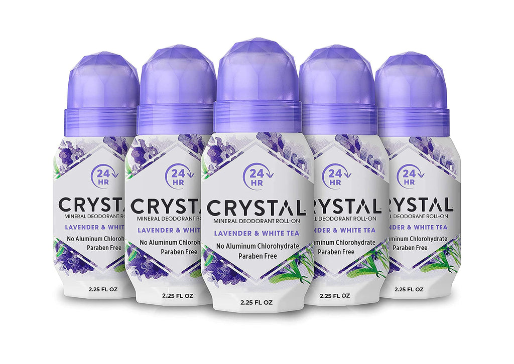 Buy now CRYSTAL Deodorant Mineral Deodorant Roll-On, Lavender & White Tea 2.25 oz (Pack of 5) SG_B002F8I8VS_US at indiglob india