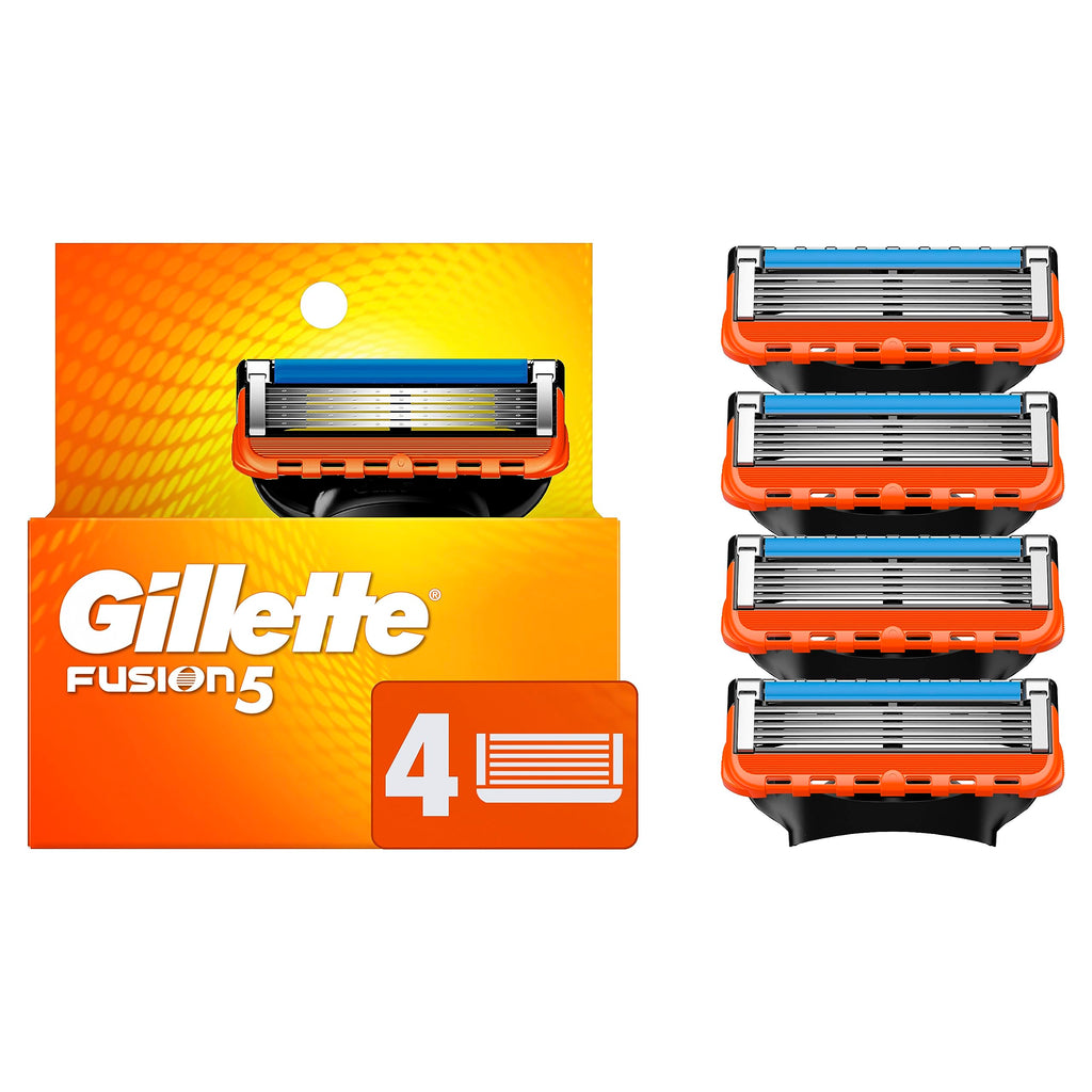 Buy now Gillette Fusion5 Razor Refills for Men, 4 Razor Blade Refills at indiglob india