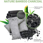 Buy now 12 Pack Bamboo Air Purifying Bag, Activated Charcoal Bags Odor Absorber, Moisture Absorber, Natural Car Air Freshener, Shoe Deodorizer, Odor Eliminators For Home, Pet, Closet (6x50g, 6x150g) at indiglob india