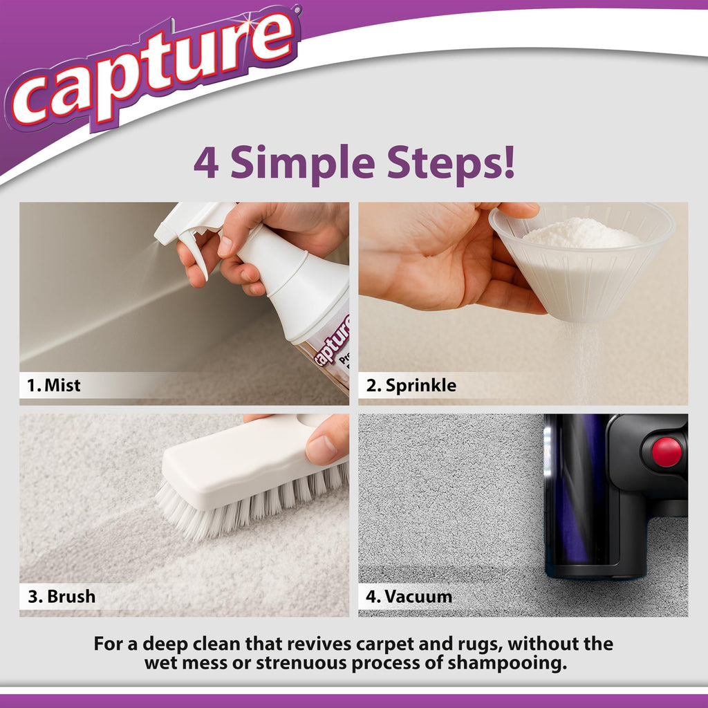 Capture Pre-Mist Soil Release for Carpet Dry Cleaner Powder - (24oz)