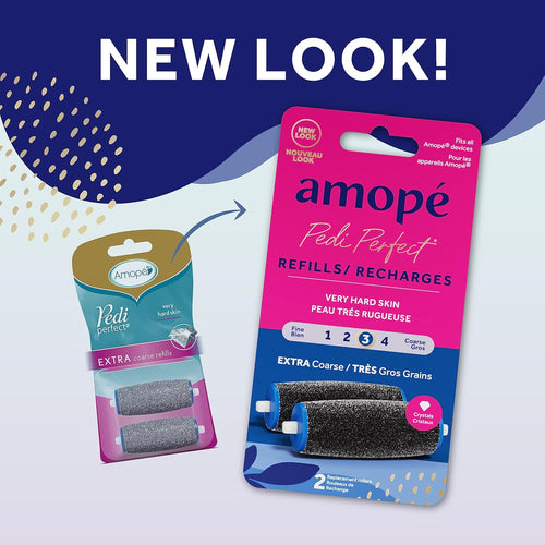 Buy now AmopÃ© Pedi Perfect Electric Callus Remover Foot File Roller Head Refills, with Diamond Crystals, Removes Hard & Dead Skin, Extra Coarse for Very Hard Skin â€“ 2 Count at indiglob india