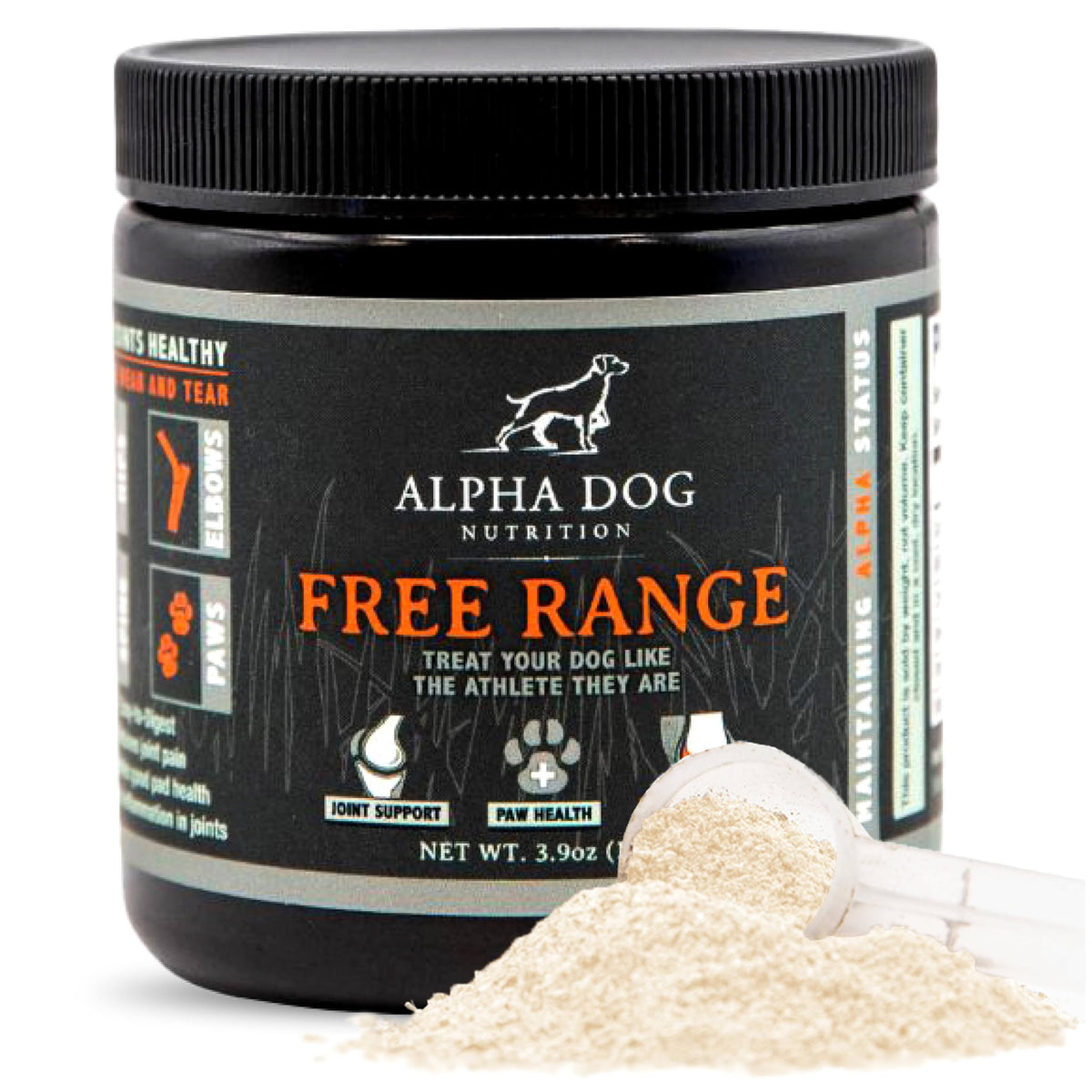 Alpha Dog Nutrition Free Range Dog Hip & Joint Supplement Powder