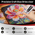 2 PCS 110ml B7000 Rhinestone Glue Clear, Bedazzling Glue for Craft, Jewelry