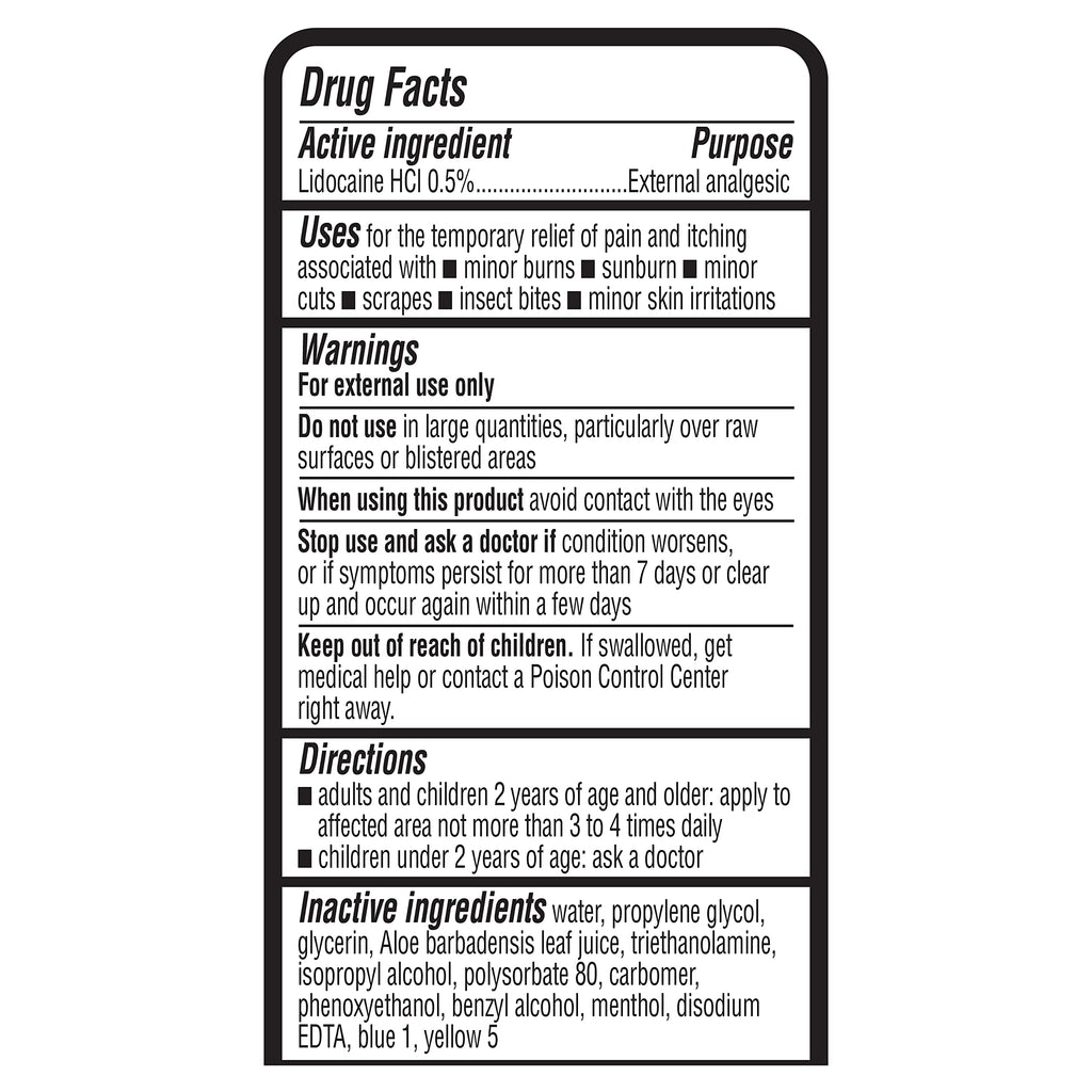Amazon Basics Sunburn Relief Gel with Aloe Vera, Soothing, Cooling, Itch Relief, 8 oz, Pack of 1 (Previously Solimo)