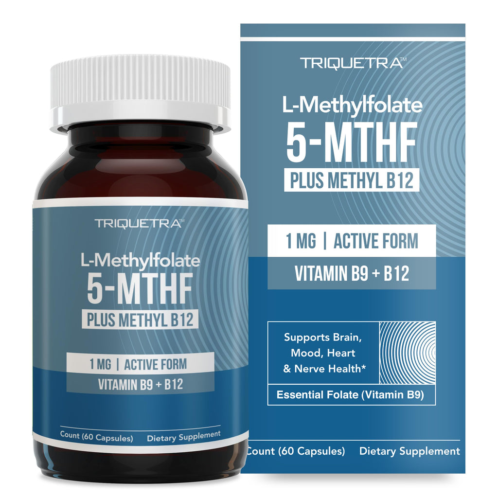 Organic Methyl Folate 1000 mcg + Methyl B12 Cofactor (300 Servings) – Metabolically Active 5-MTHF Form, Organic Berry Flavor, Liquid Sublingual Form – Mood, Cognition, Methylation, Pregnancy (1oz)