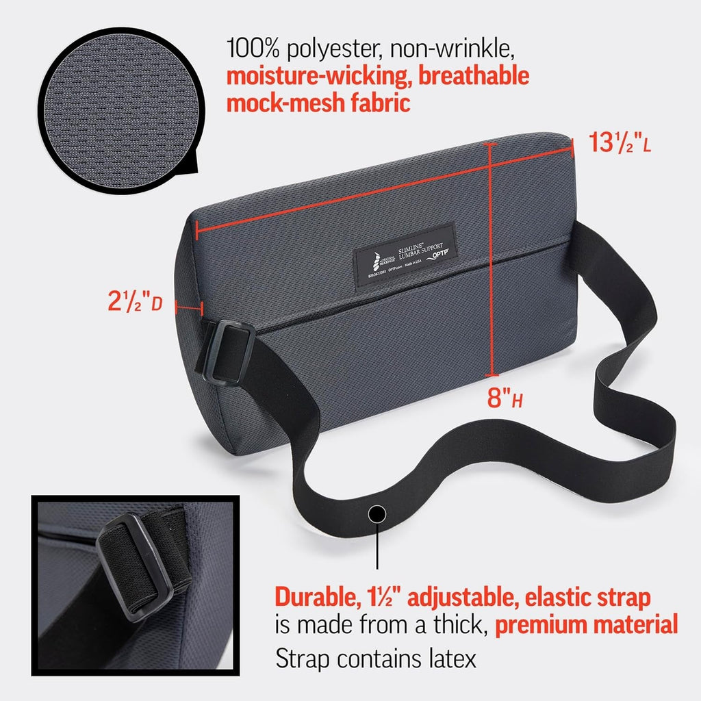 Buy now OPTP The Original McKenzie Slimline Lumbar Support â€“ USA-Made Lower Back Support for Office Chair, Car Back Support, and Travel Lumbar Pillow. The Preferred Lumbar Cushion by Physical Therapists. at indiglob india