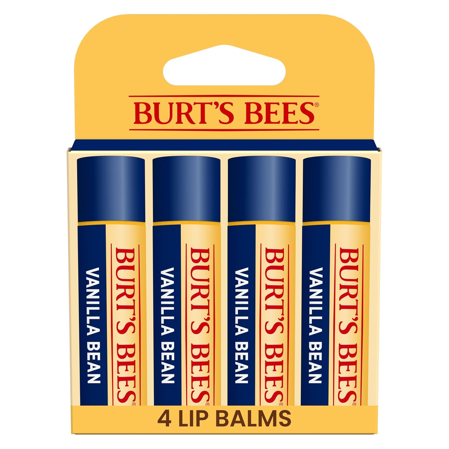 Buy now Burt's Bees Christmas Gifts - Garden Party Lip Balm Set for Stocking Stuffers, With Responsibly Sourced Beeswax, Natural Origin Lip Treatment, 4 Tubes, 0.15 oz. 4 Count (Pack of 1) Vanilla Bean at indiglob india