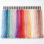 190 Skeins Rainbow Color Embroidery Floss Friendship Bracelet String Cross Stitch Embroidery Thread Cotton Floss Bracelet Yarn, Craft Floss
