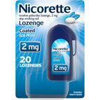 Buy now Nicorette 2 mg Coated Nicotine Lozenges to Help Stop Smoking - Ice Mint Flavored Stop Smoking Aid, 20 Count Lozenge Default at indiglob india