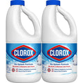 Buy now Clorox Splashless Disinfecting Bleach Cleaner, 2 Pack Regular Concentrated Liquid Bleach, Removes Mold, Mildew and Stains, Whitens, for Multi Purpose Cleaning and Laundry, 40 oz Bottles at indiglob india