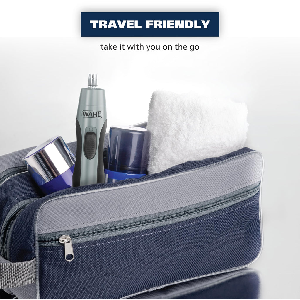 Buy now Wahl Clipper Battery Operated, Precision Ear and Nose Hair Trimmer for Men, Hygienic Nose Trimmer with Rinseable Blade for Easy Cleaning, Perfect for Travel Æ’?? Model 3026462 at indiglob india