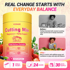 Cutting Drink Mix – Dual-Action Satiety Signaling, Energy & Digestive Health with Berberine, Chromium, FOS, Yerba Mate & 5-HTP | Vegan, Sugar-Free, Non-GMO - 30 Sticks