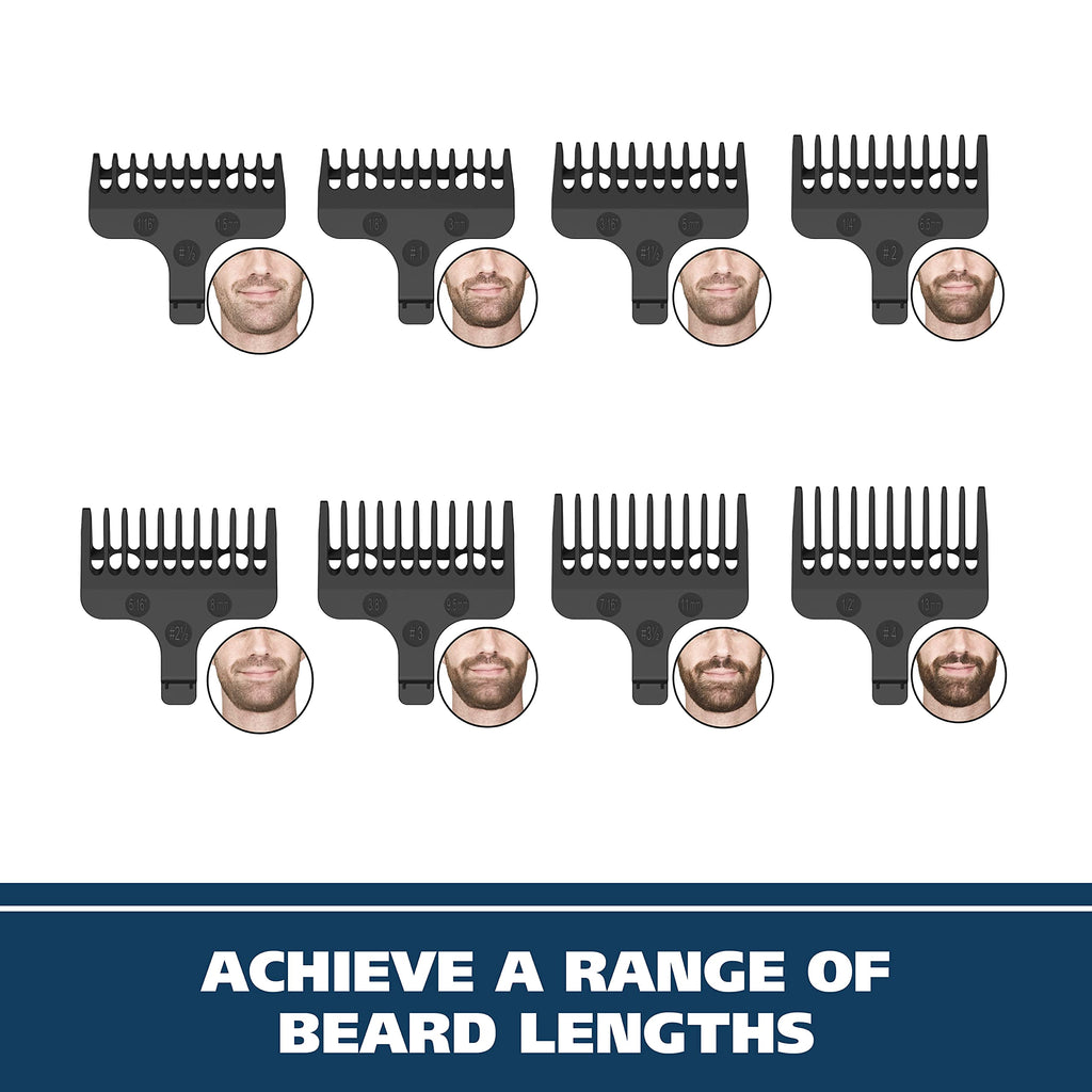 Buy now Wahl Aqua Blade?? Rechargeable Wet/Dry Lithium-Ion Deluxe Beard Trimmer for Men - Interchangeable Heads for Detailing, Hair, Mustache and Body Grooming - Model 9899-100 at indiglob india