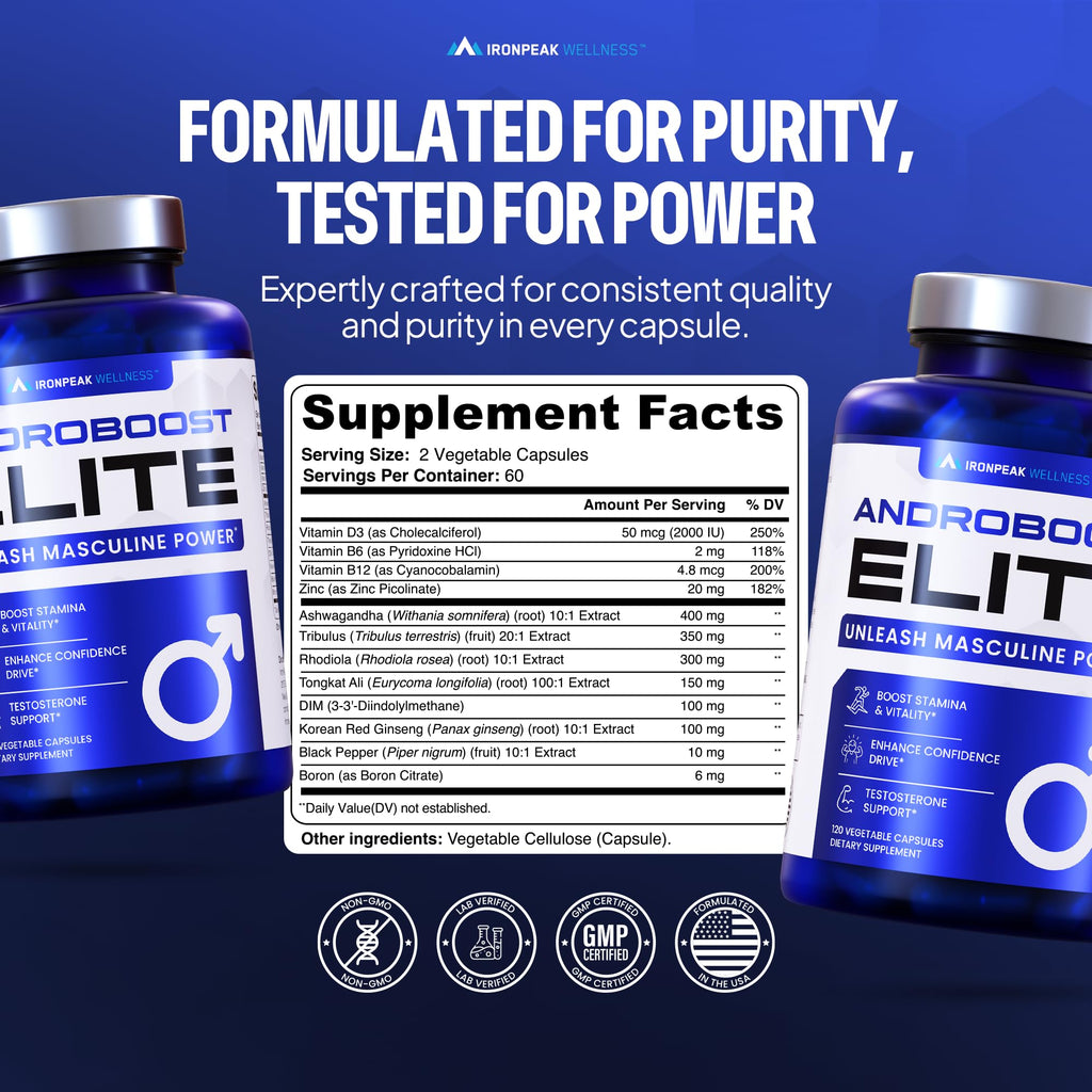 Testosterone Booster for Men | Male Enhancing | Strength | Muscle Growth
