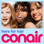 Conair Ionic Hair Dryer with Concentrator Attachment, 1875W, Full Size | Fast-drying blow dryer with various heat and speed settings and a lightweight design for effortless everyday styling