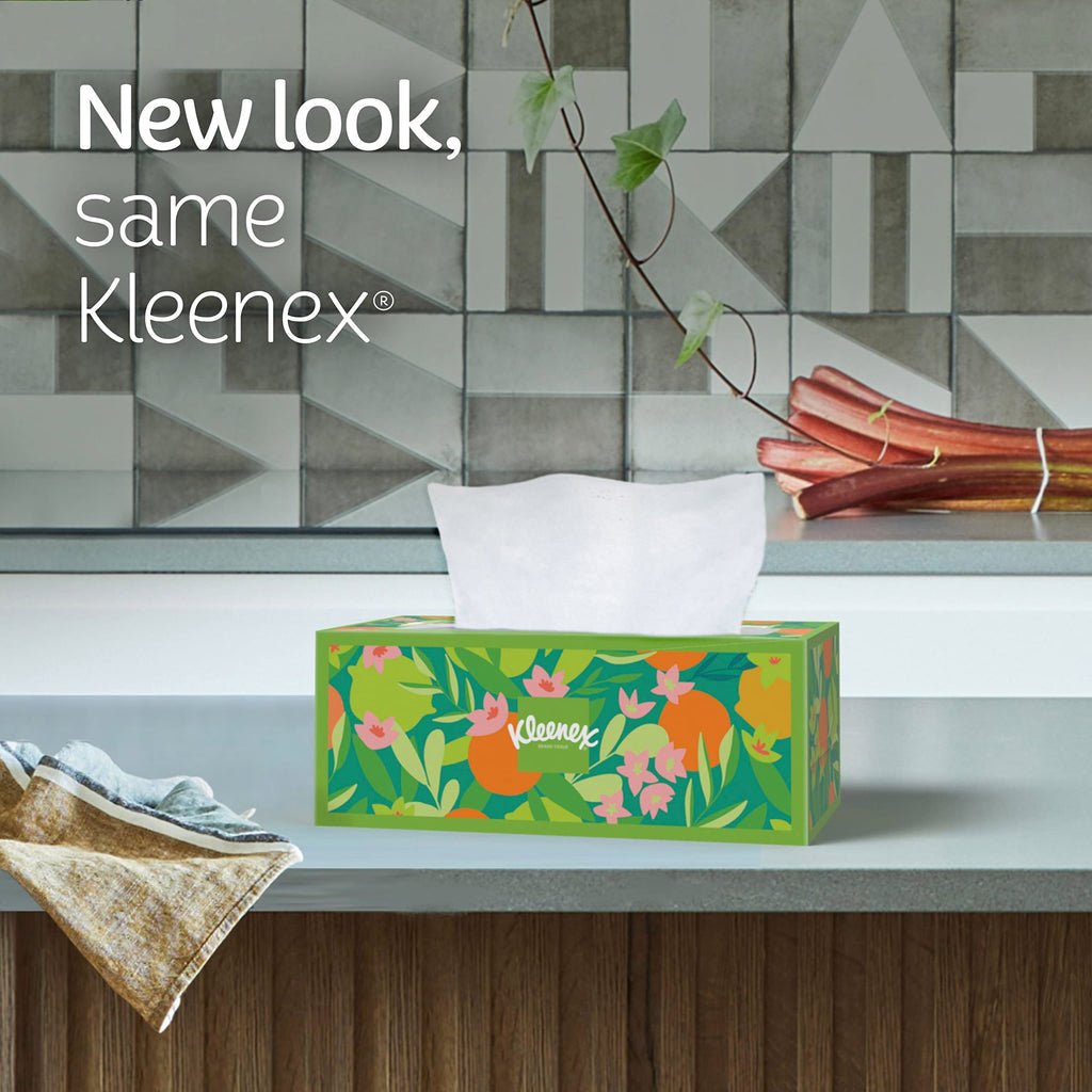 Kleenex Ultra Soft Facial Tissues, Soft Facial Tissue, 4 Flat Boxes, 120 Tissues per Box, 3-Ply (480 Total Tissues)