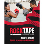 Buy now RockTape Extra Sticky 2" x 16.4' Kinesiology Tape (Logo,Black), Athletic Tape for Muscle Pain Relief, Injury Recovery, Microscopic Skin Lifting & Decompression, Sweat & Water Resistant, Hypoallergenic at indiglob india
