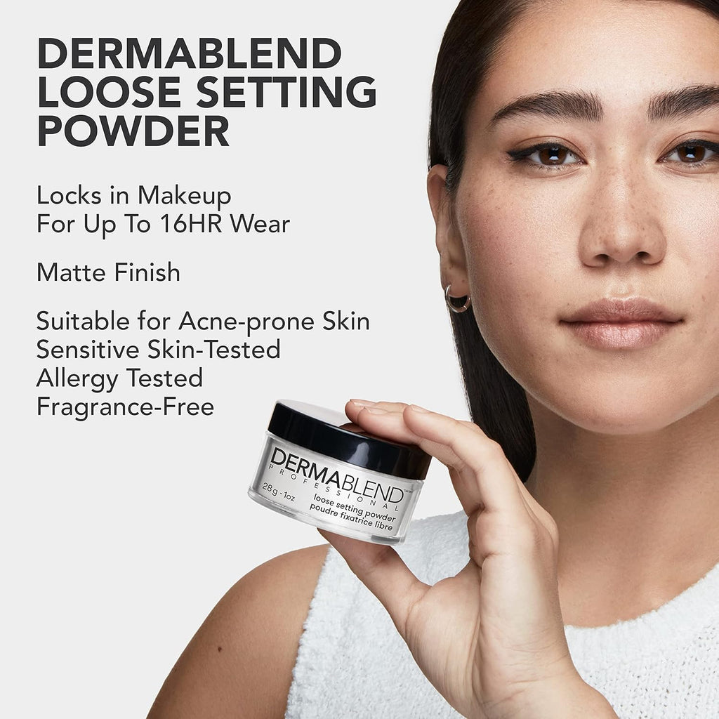 Buy now Dermablend Loose Setting Powder, Face Powder Makeup & Finishing Powder for Light, Medium & Tan Skin Tones at indiglob india