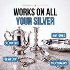 HOPE'S Silver Polish & Cleaner, Tarnish Remover for Silverware Jewelry 8oz
