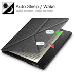 Buy now Fintie Origami Case for 7" Kindle Oasis (10th/9th Generation, 2019/2017 Release) - Slim Fit Stand Cover Support Hands Free Reading with Auto Wake Sleep, Denim Charcoal at indiglob india